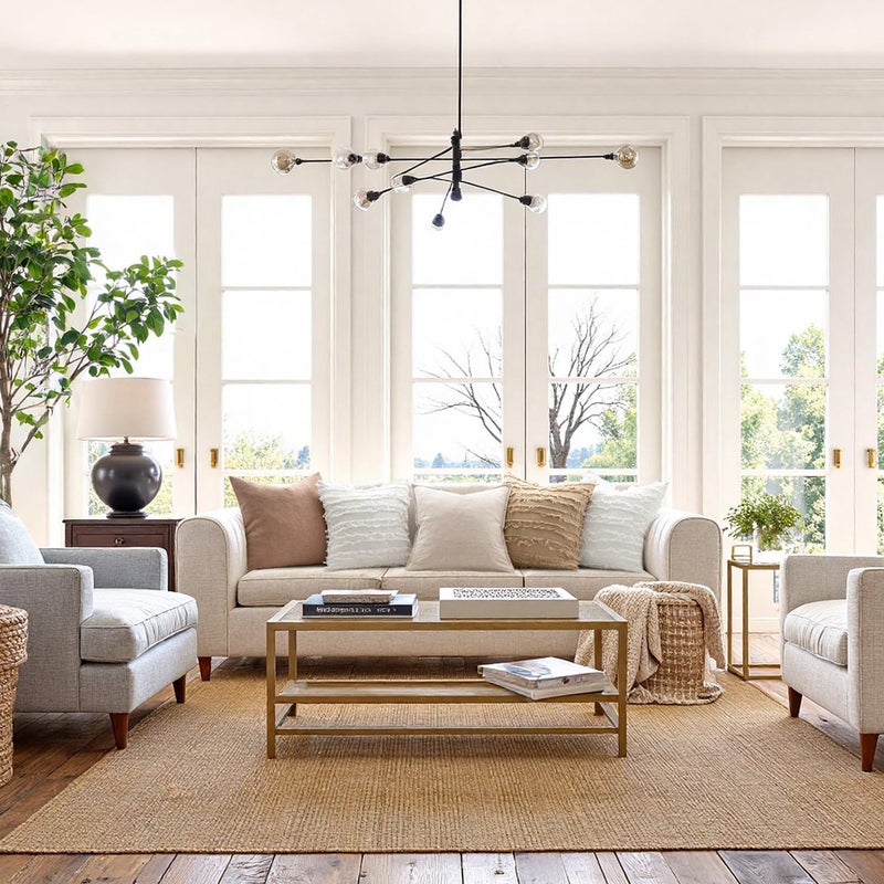 MIULEE Set of 2 Decorative Boho Throw Pillow Covers Spring Linen Striped Jacquard Pattern Cushion Covers for Sofa Couch Living Room Bedroom 16x16 Inch White - Image 4